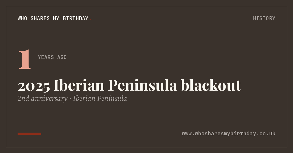 2025 Iberian Peninsula blackout