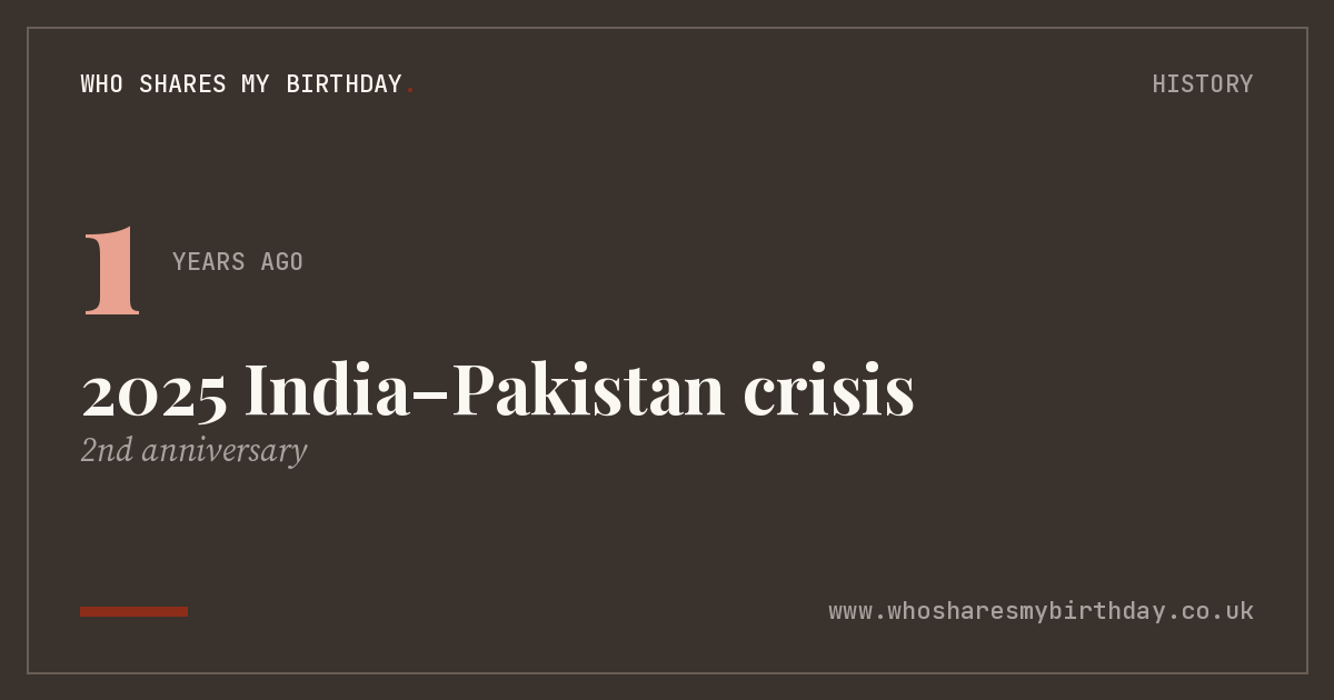 2025 India–Pakistan crisis