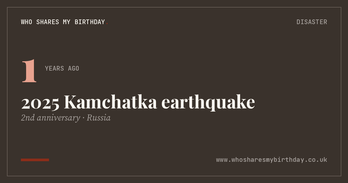 2025 Kamchatka earthquake