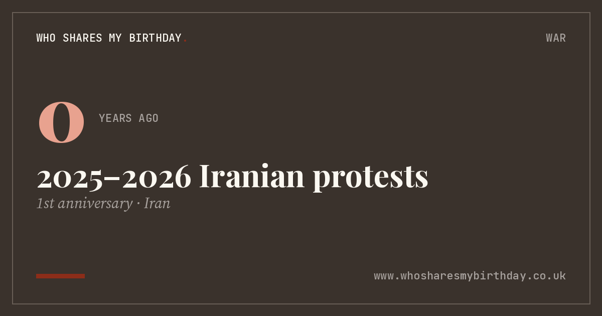 2025–2026 Iranian protests