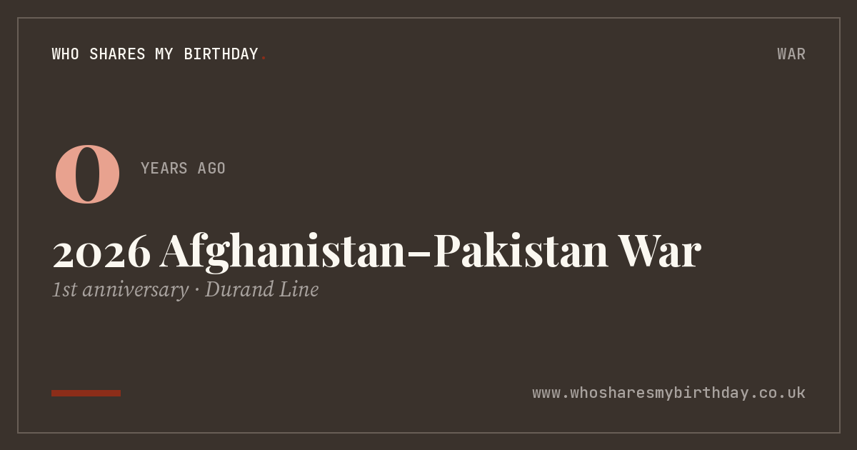 2026 Afghanistan–Pakistan War