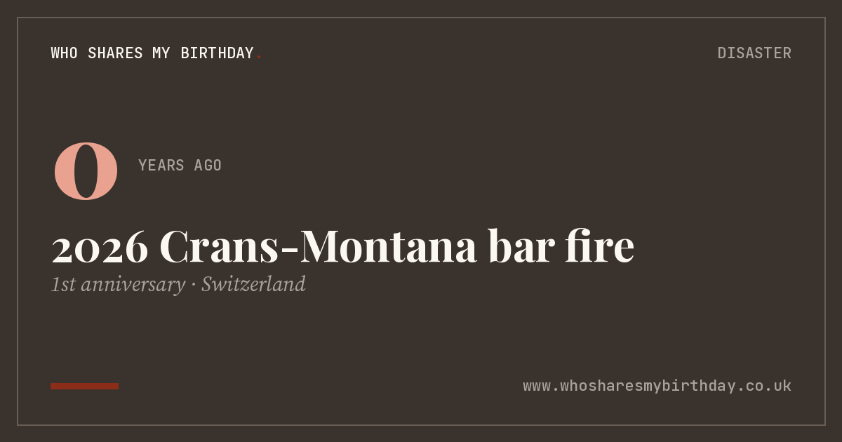 2026 Crans-Montana bar fire