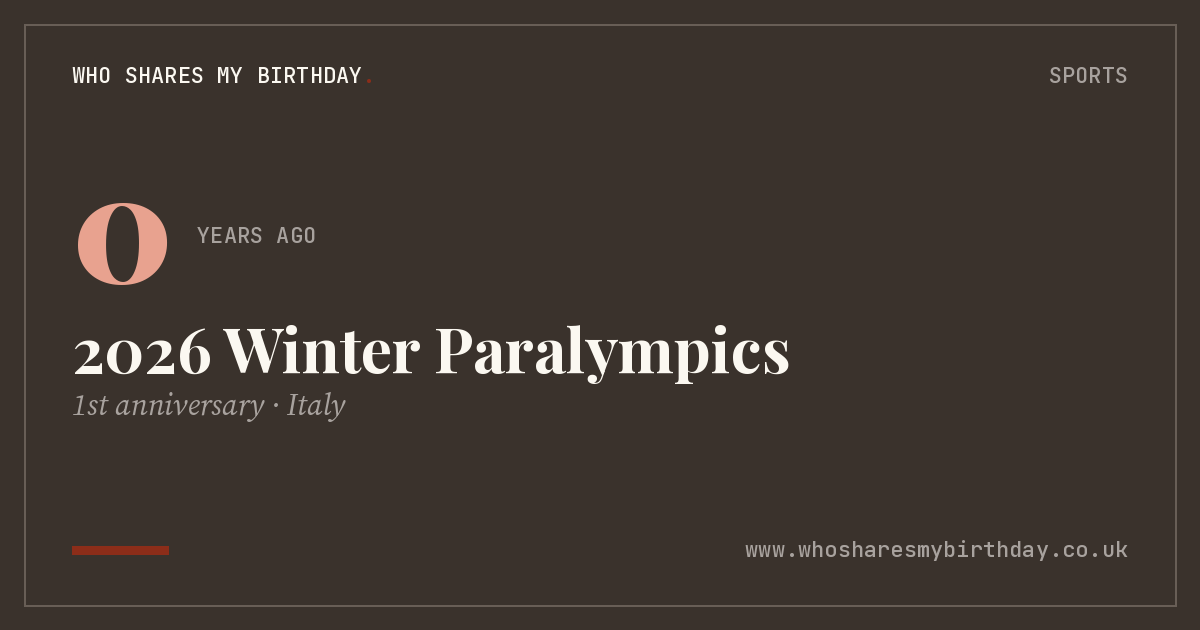2026 Winter Paralympics
