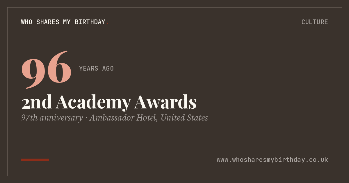 2nd Academy Awards