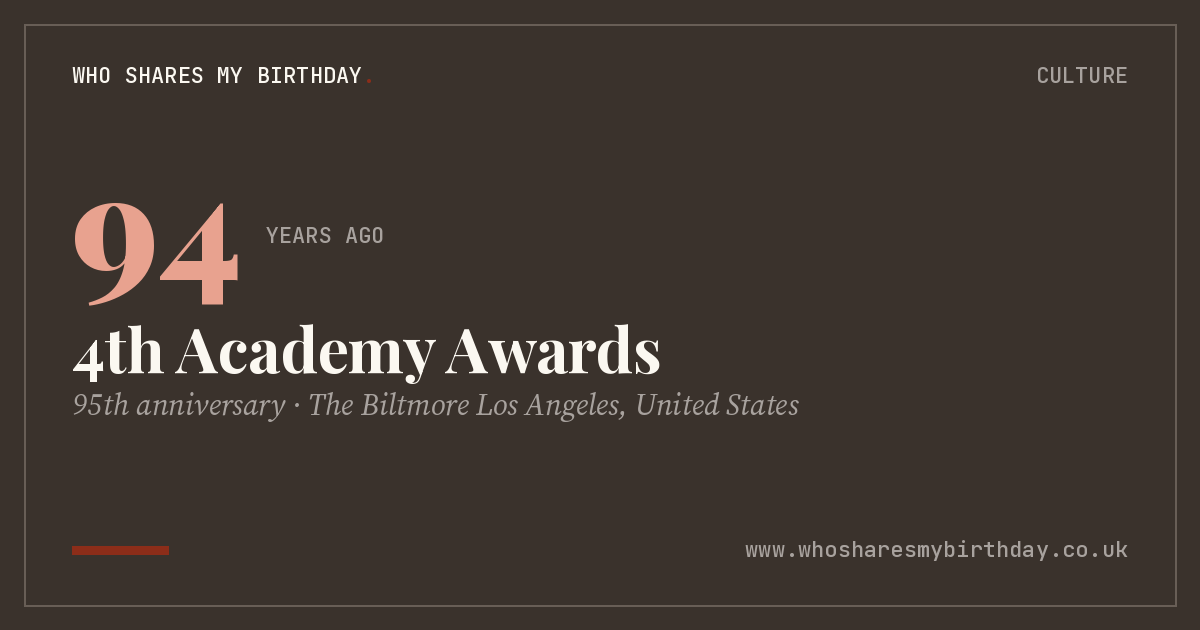 4th Academy Awards