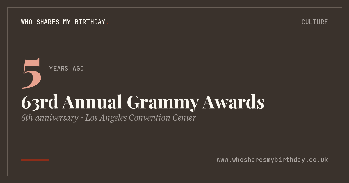 63rd Annual Grammy Awards