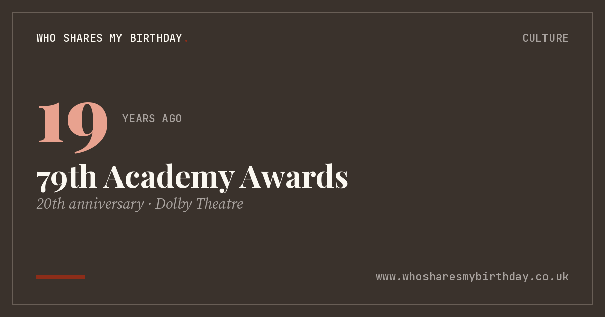 79th Academy Awards