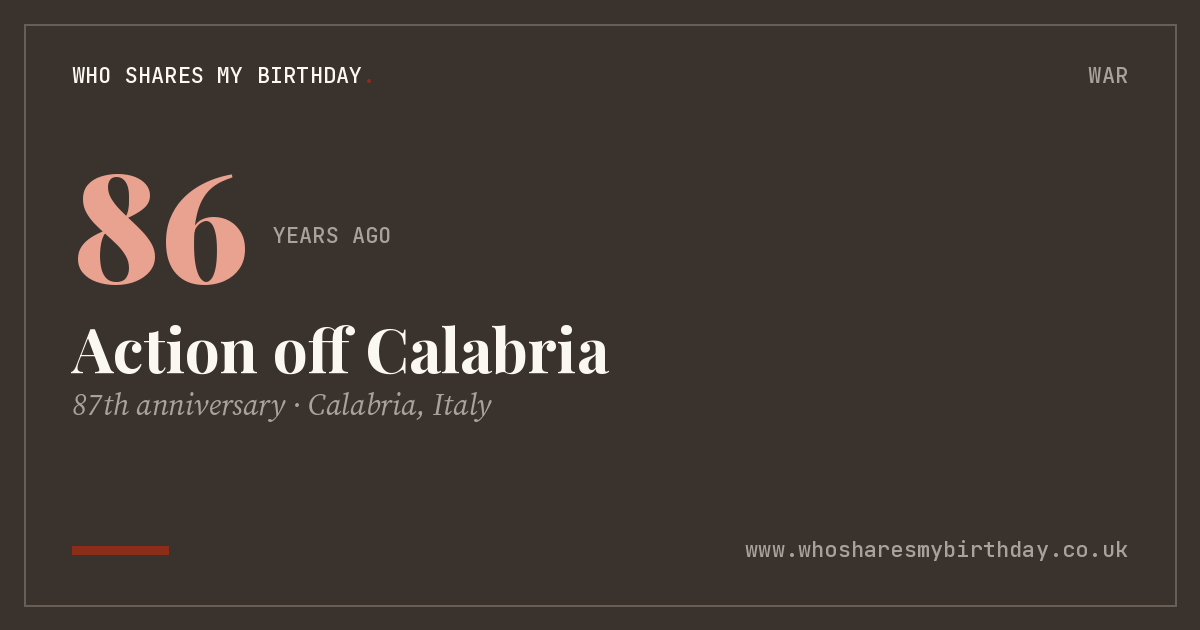 Action off Calabria