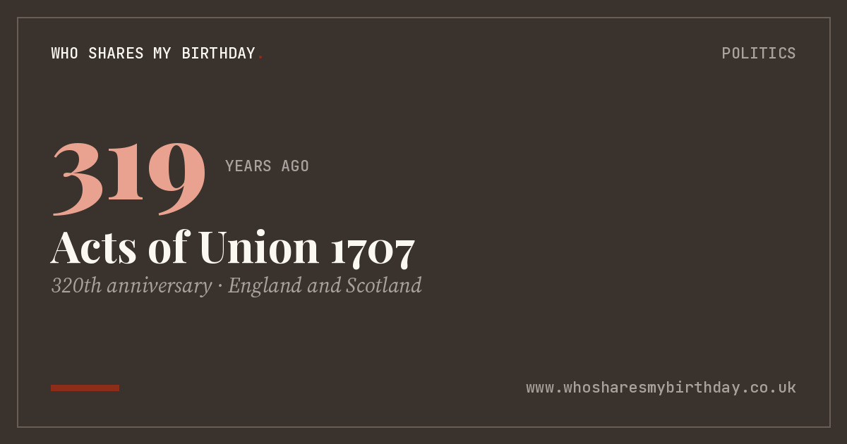 Acts of Union 1707