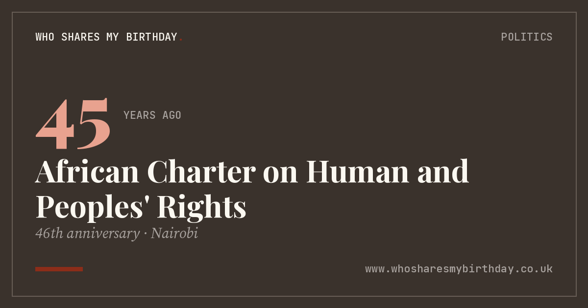 African Charter on Human and Peoples' Rights