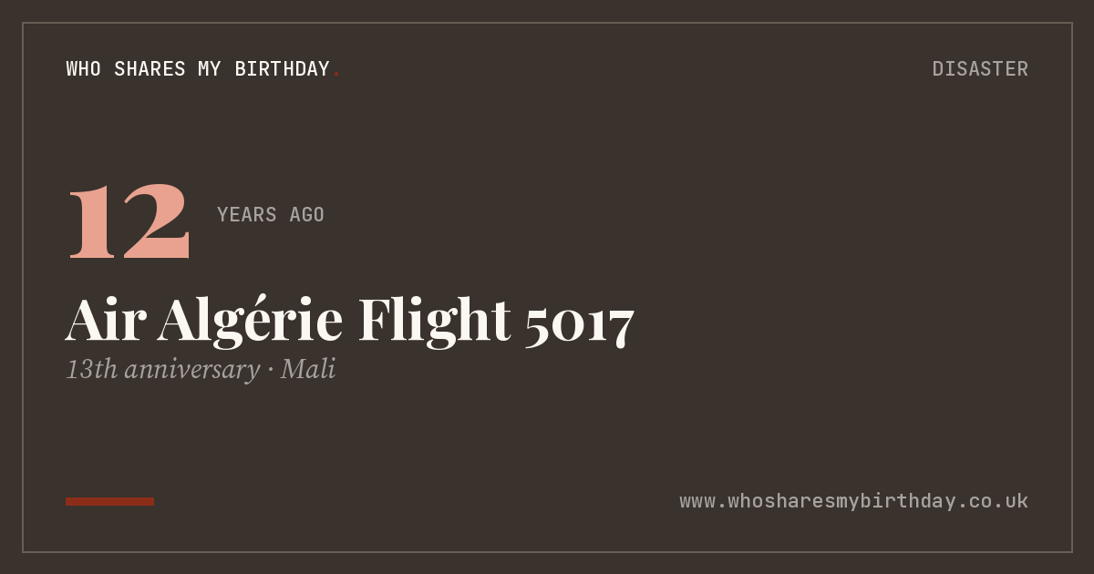 Air Algérie Flight 5017