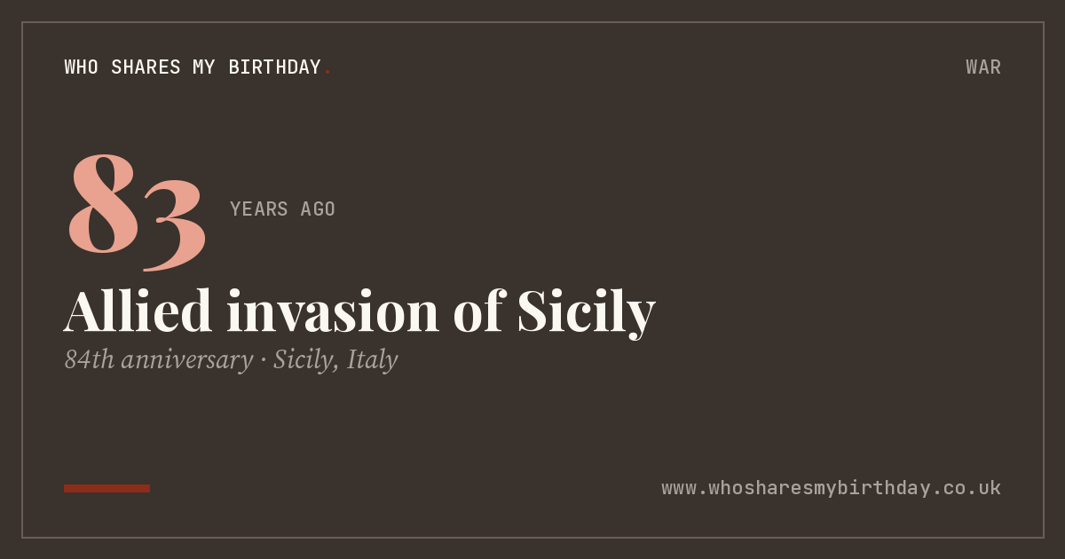 Allied invasion of Sicily