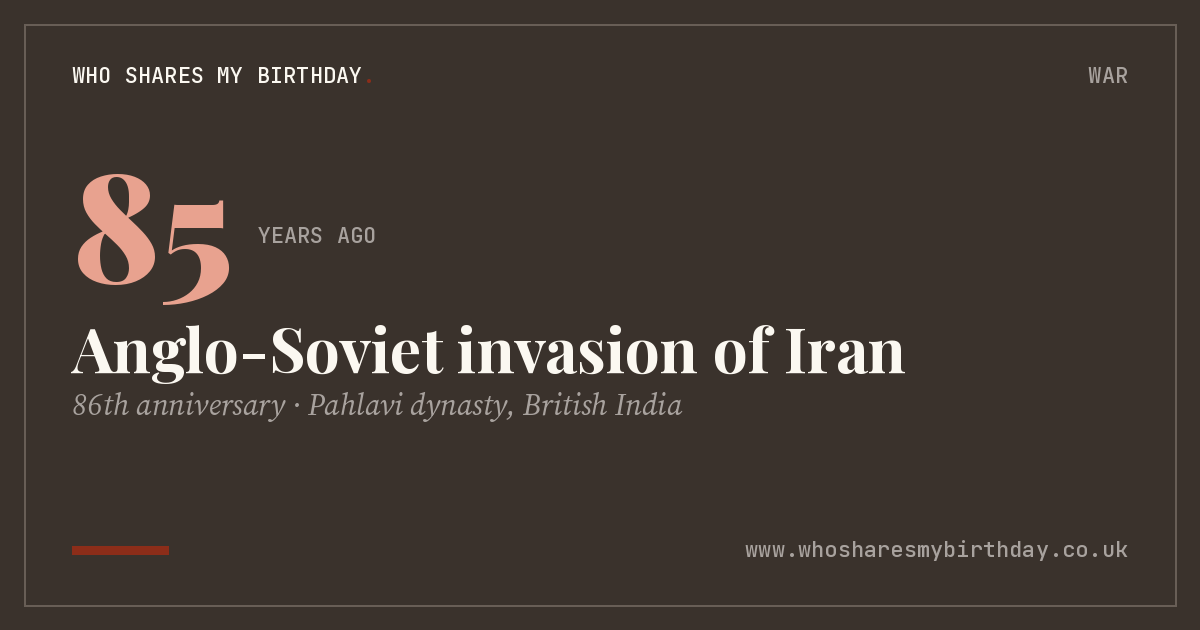 Anglo-Soviet invasion of Iran