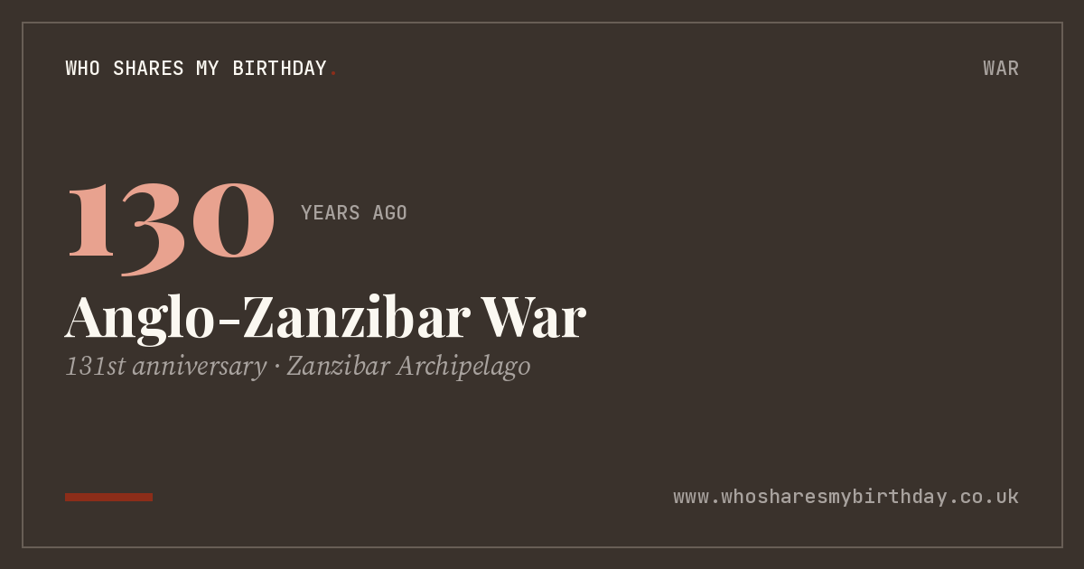 Anglo-Zanzibar War