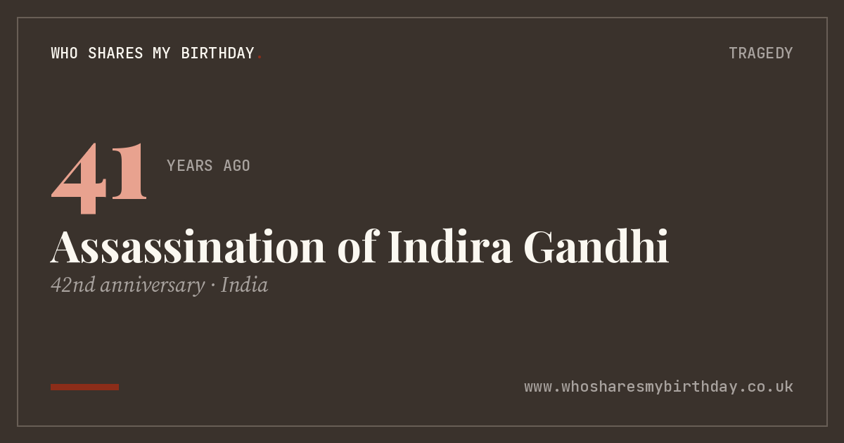 Assassination of Indira Gandhi