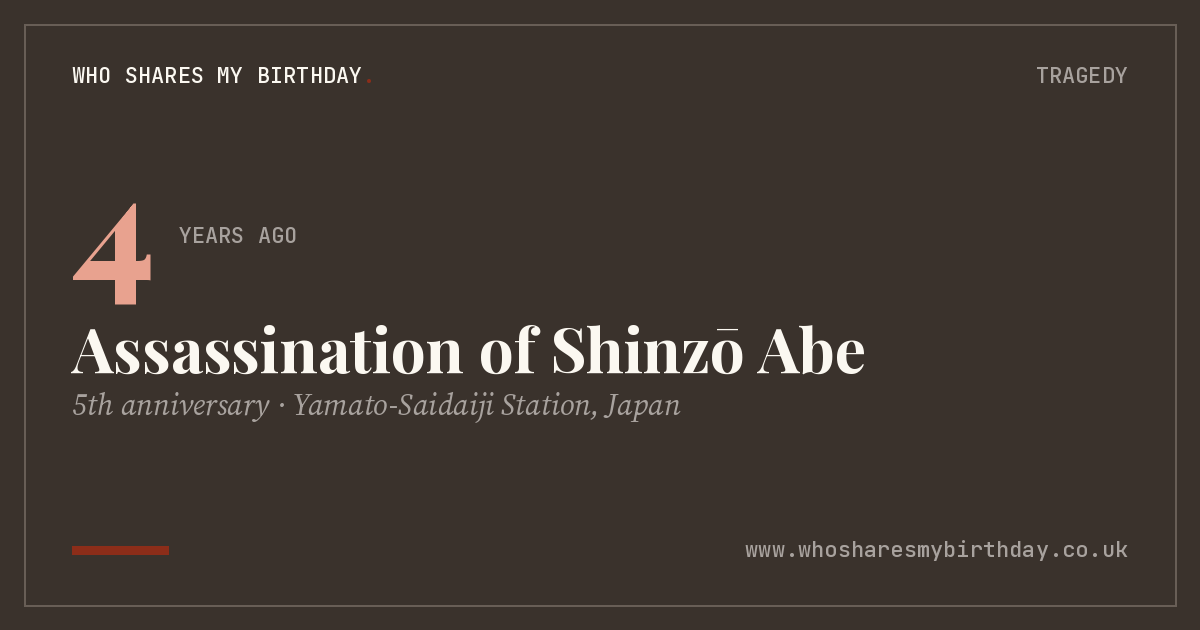 Assassination of Shinzō Abe
