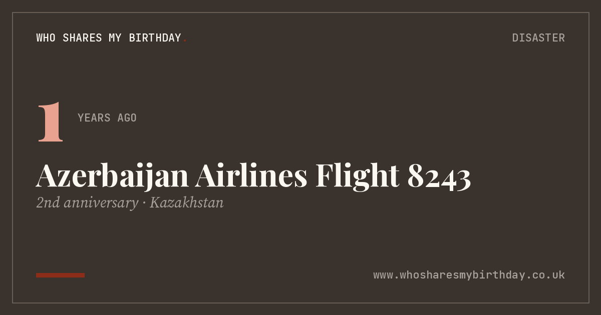 Azerbaijan Airlines Flight 8243