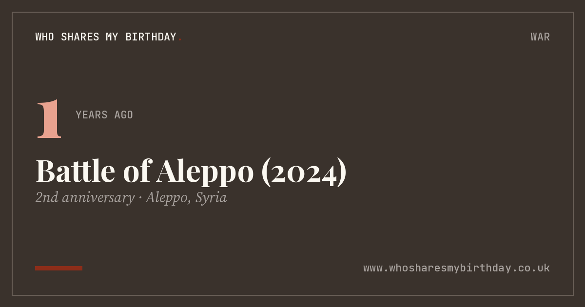 Battle of Aleppo (2024)