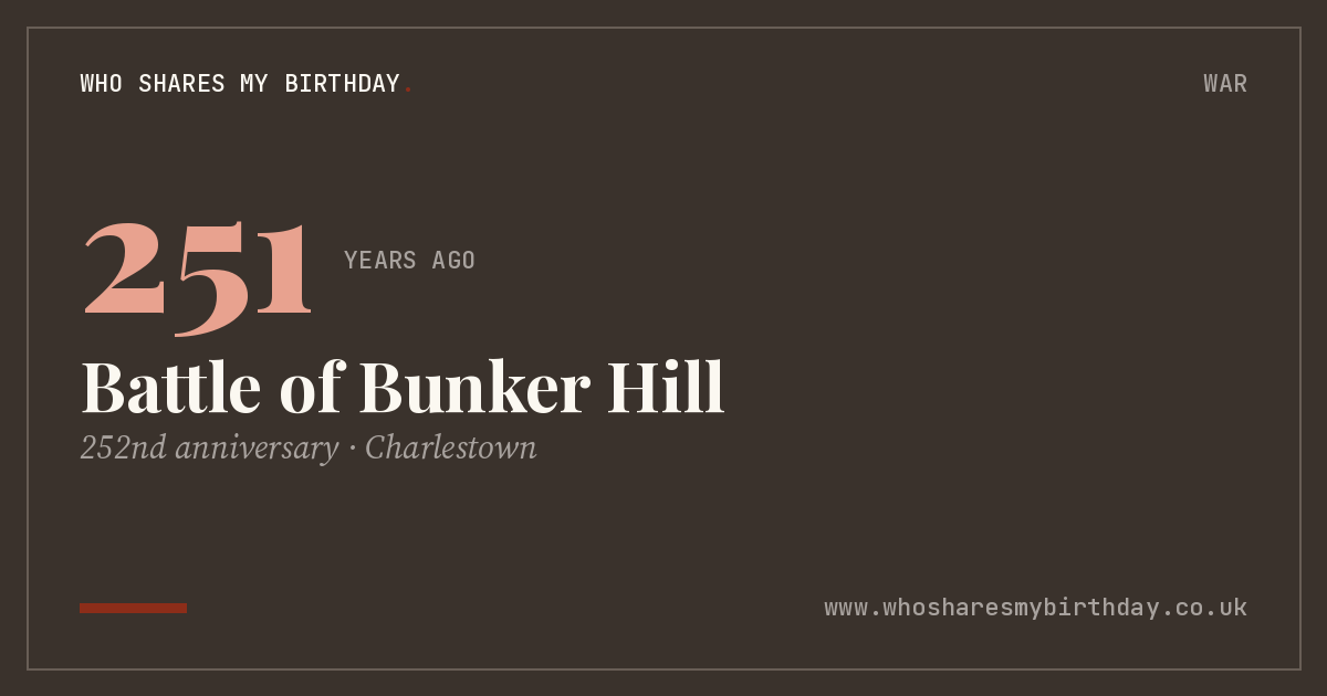Battle of Bunker Hill