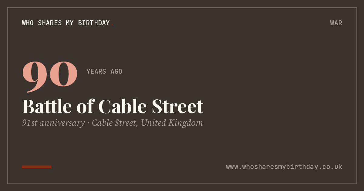 Battle of Cable Street