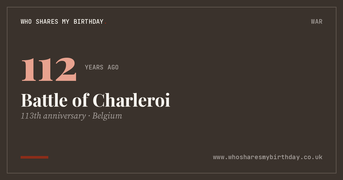 Battle of Charleroi