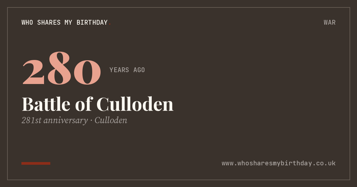 Battle of Culloden