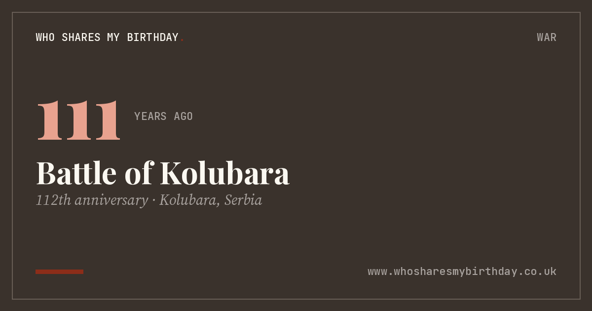 Battle of Kolubara