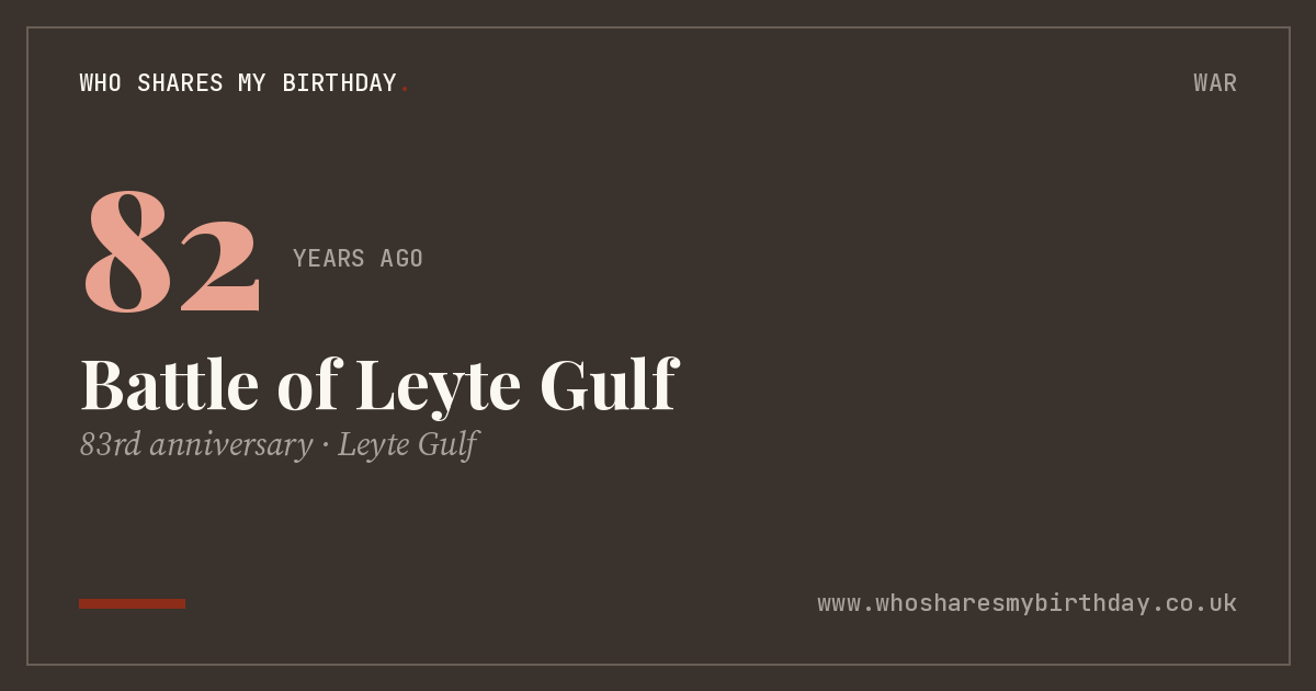 Battle of Leyte Gulf