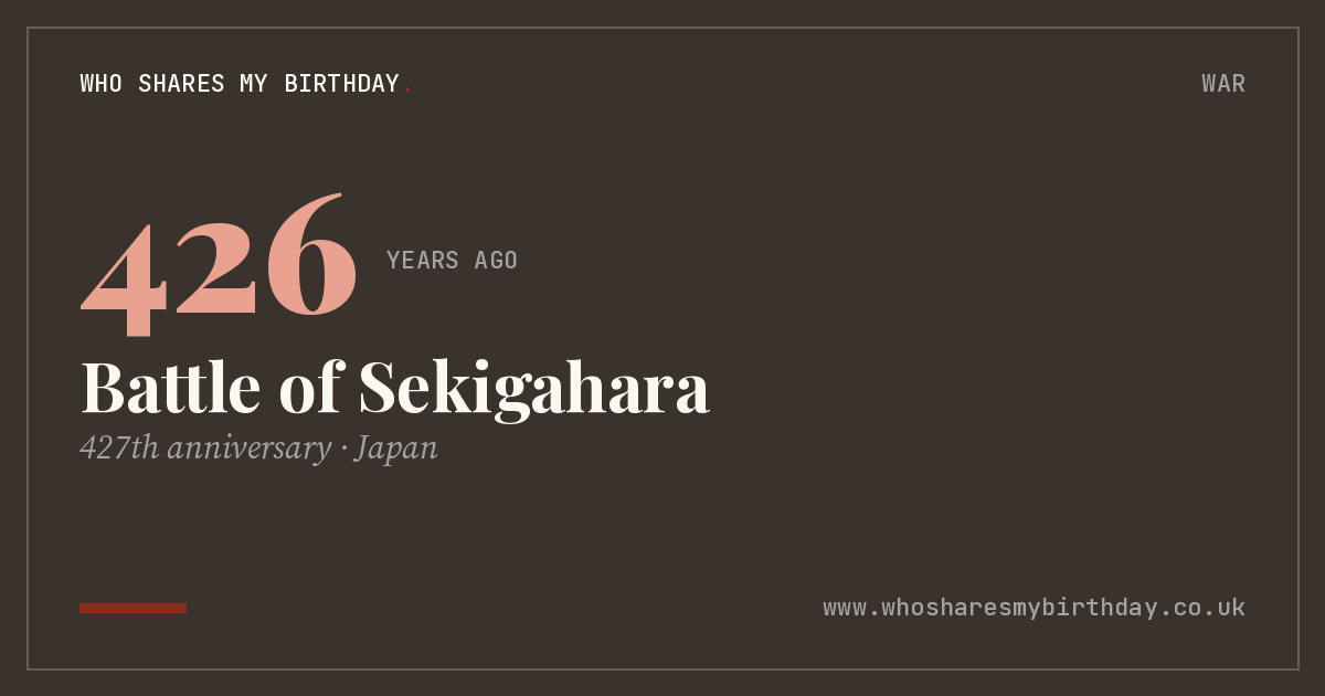 Battle of Sekigahara