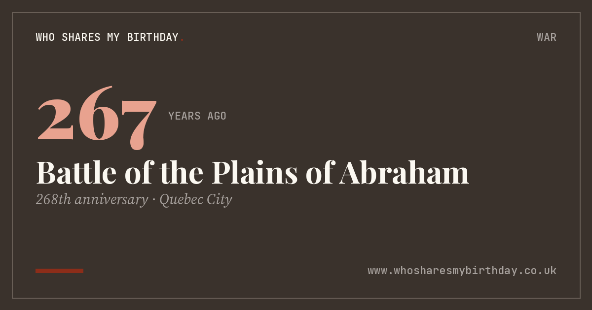 Battle of the Plains of Abraham