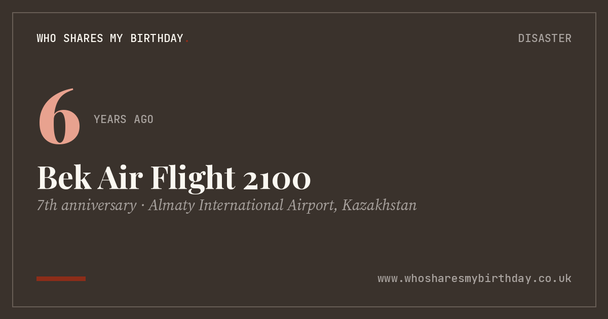 Bek Air Flight 2100