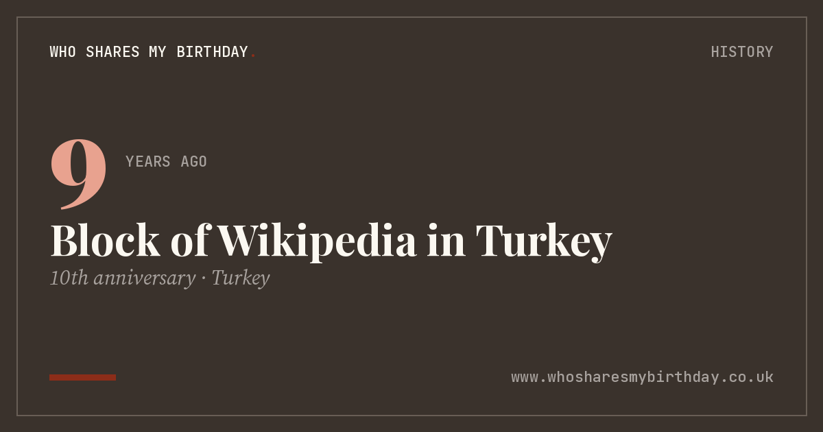 Block of Wikipedia in Turkey