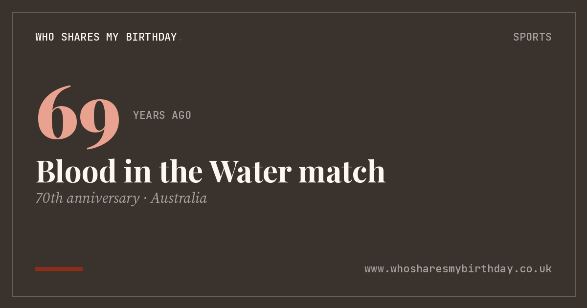 Blood in the Water match