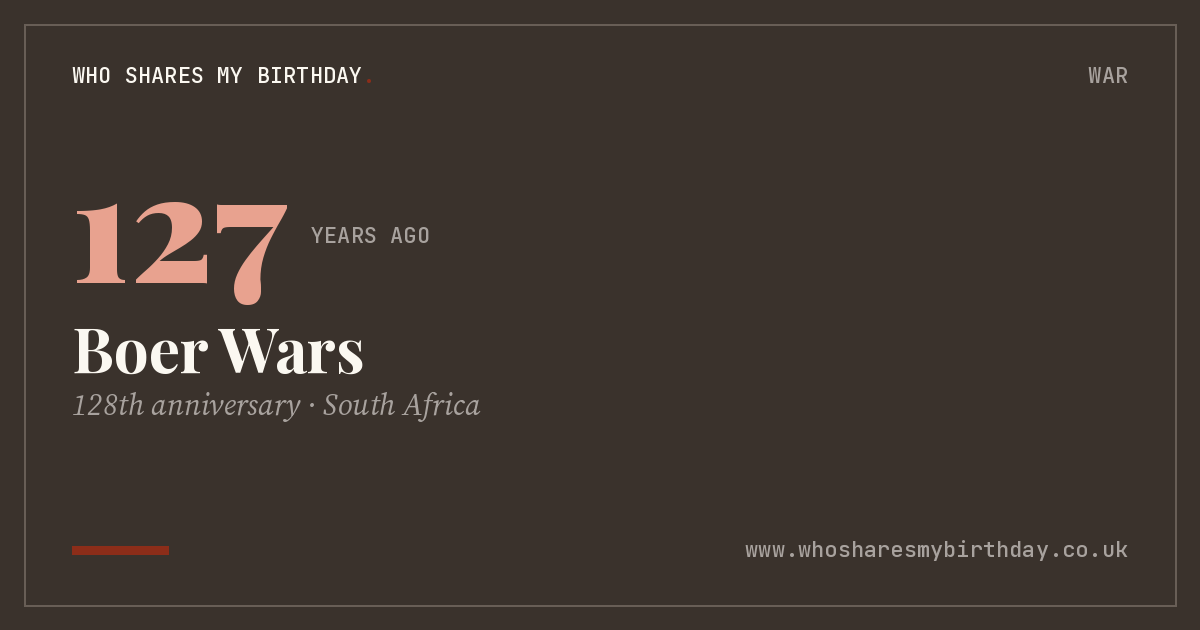 Boer Wars