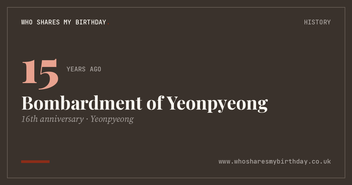 Bombardment of Yeonpyeong