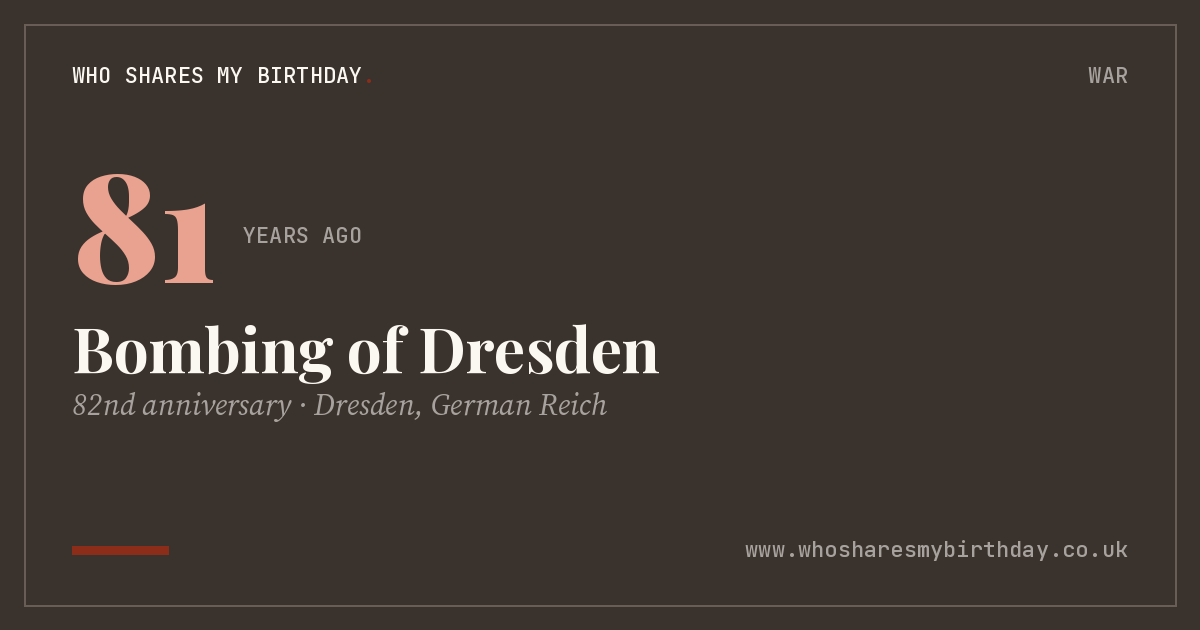 Bombing of Dresden