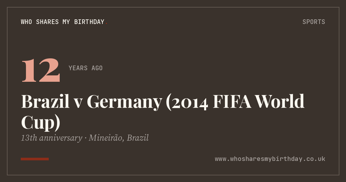 Brazil v Germany (2014 FIFA World Cup)