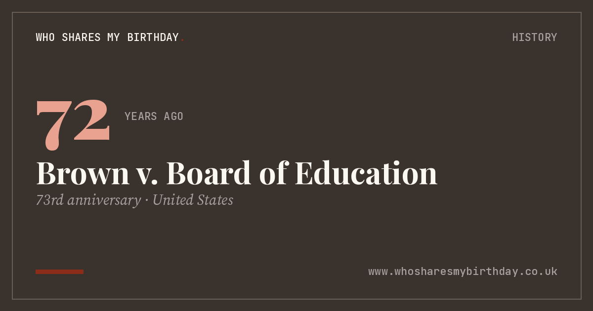 Brown v. Board of Education