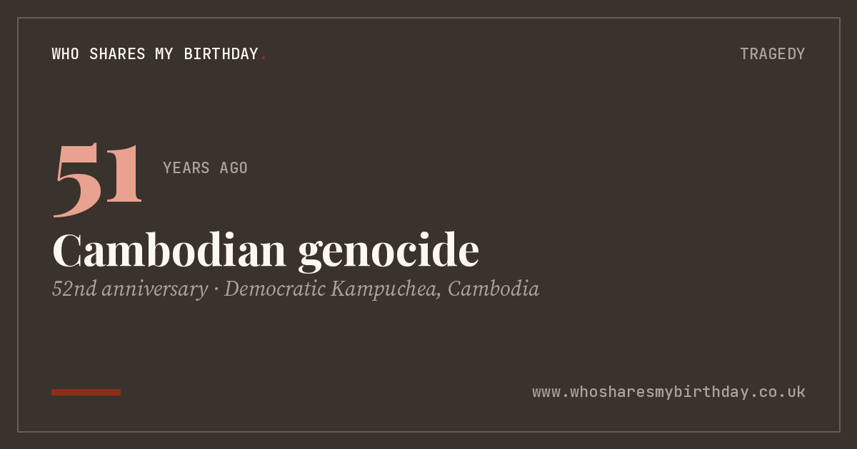 Cambodian genocide