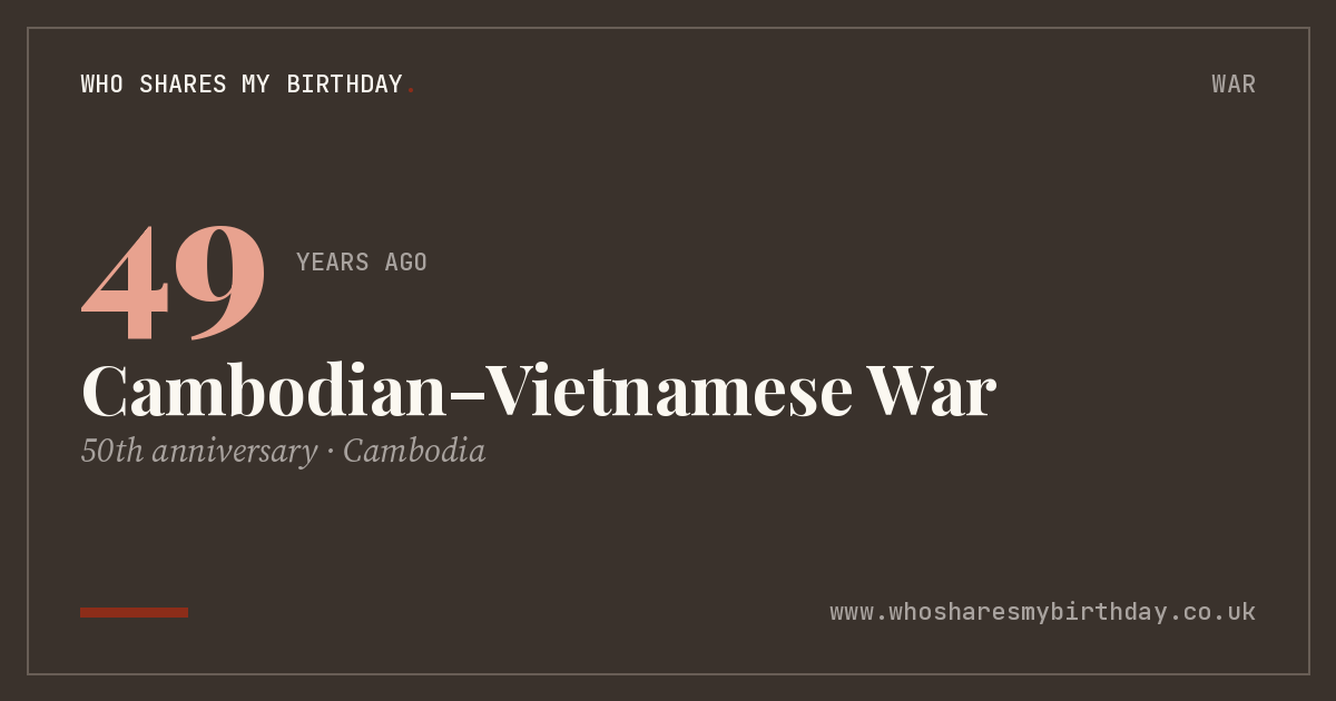 Cambodian–Vietnamese War