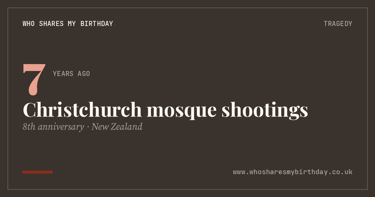 Christchurch mosque shootings