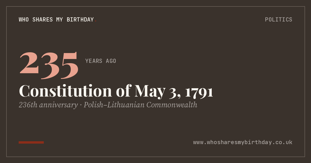 Constitution of May 3, 1791