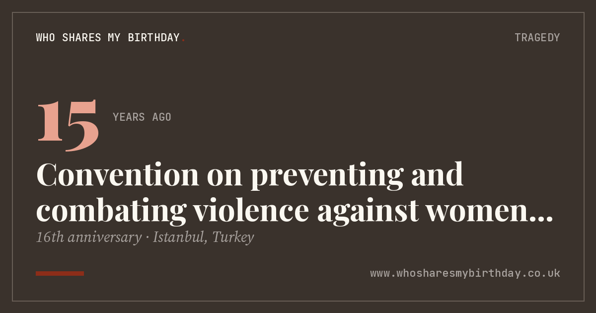 Convention on preventing and combating violence against women and domestic violence