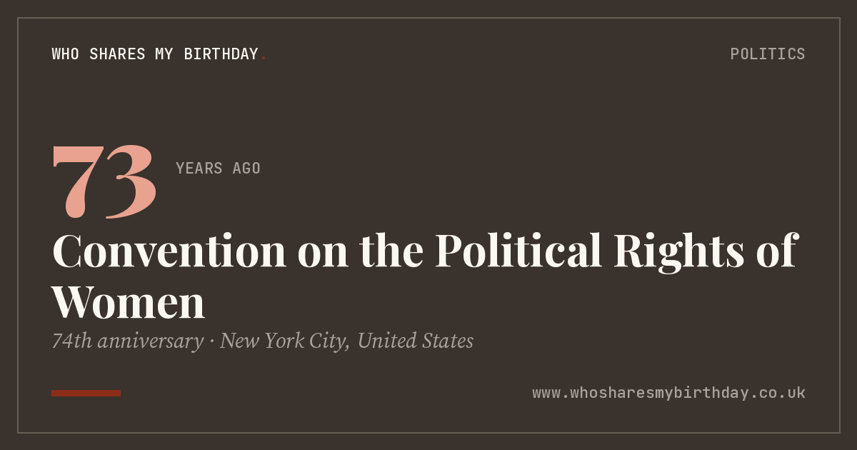 Convention on the Political Rights of Women