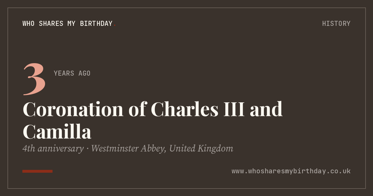 Coronation of Charles III and Camilla