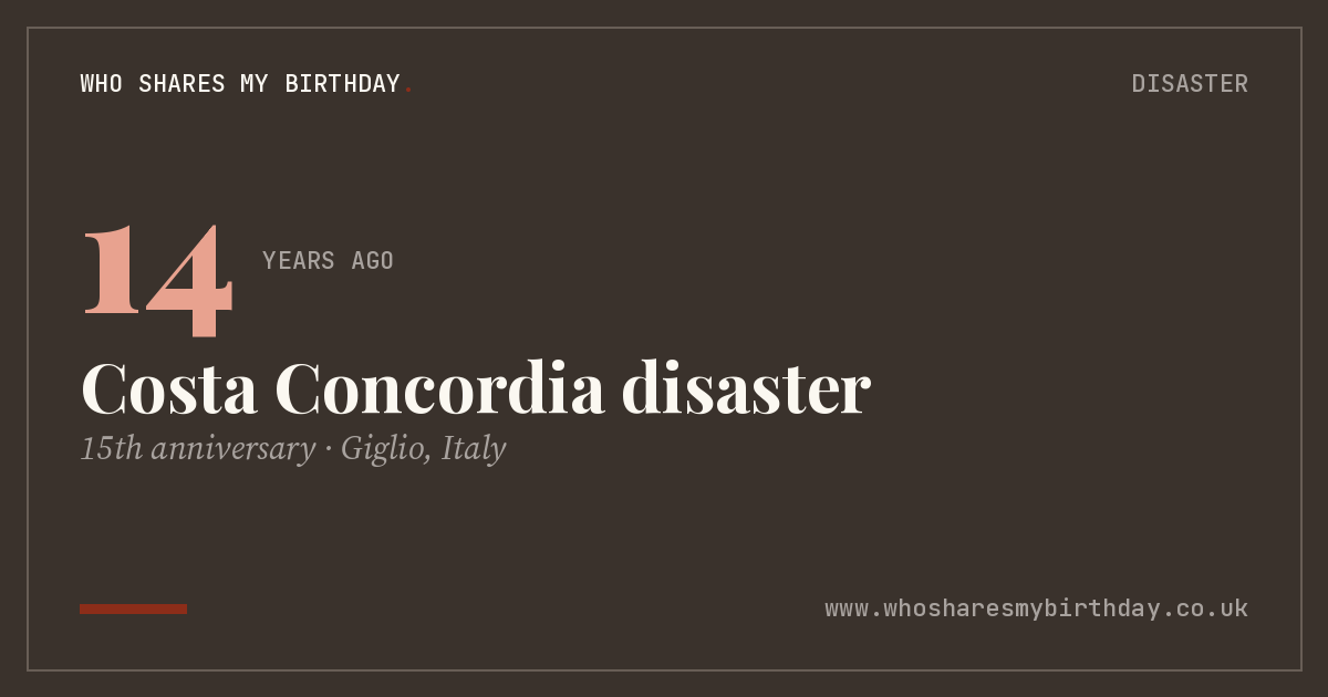 Costa Concordia disaster