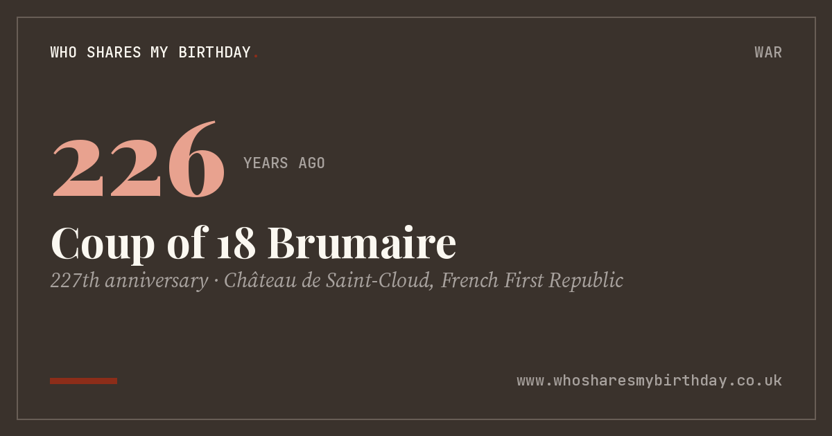 Coup of 18 Brumaire