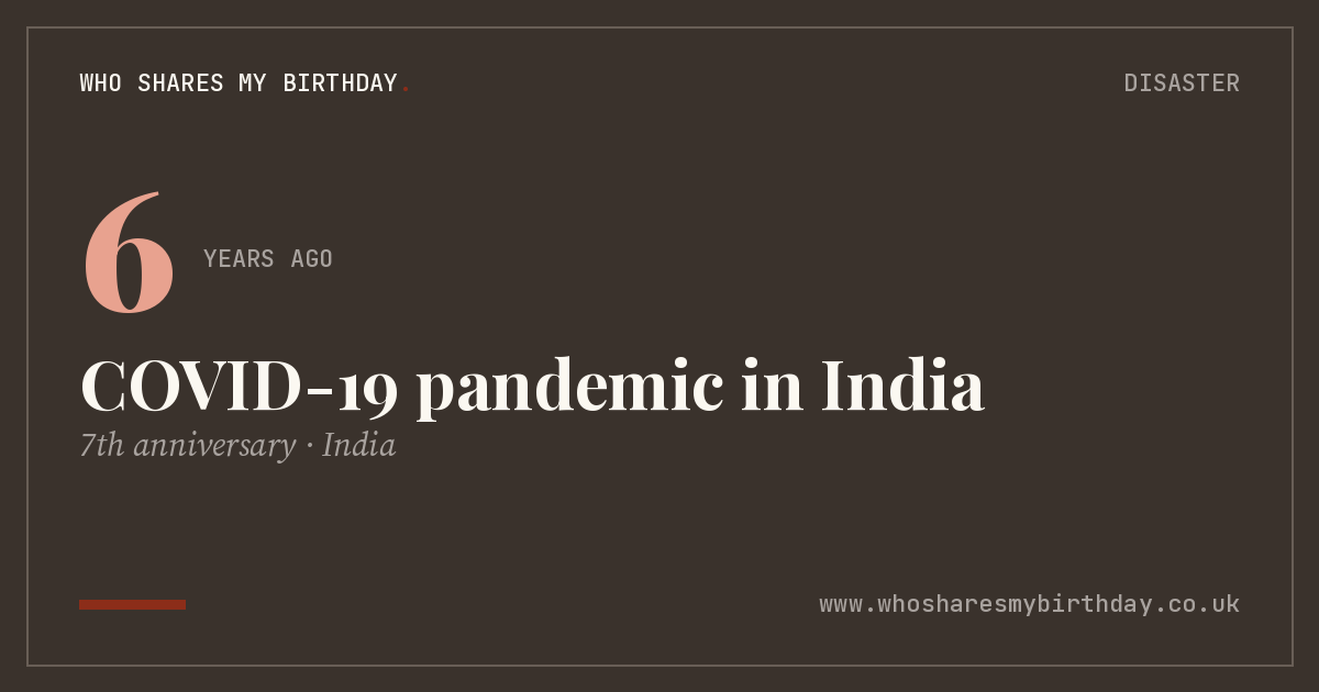 COVID-19 pandemic in India