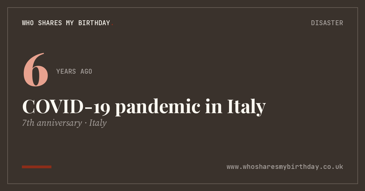 COVID-19 pandemic in Italy