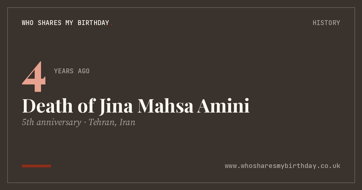 Death of Jina Mahsa Amini
